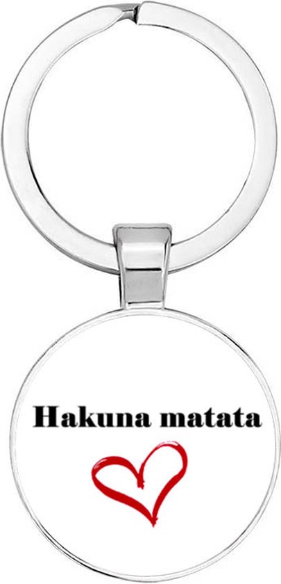 Akyol - Hakuna matata Sleutelhanger - quotes - lion king liefhebbers - film quotes liefhebber - houden van - verjaardagscadeau - gift - geschenk - kado - 2,5 x 2,5 CM