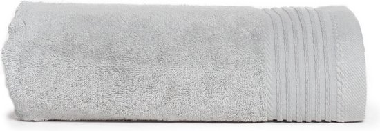The One Towelling Deluxe handdoek - 60 x 110 cm - Badlaken - Hoge vochtopname - Met ophanglus - 550 gr/m² - 100% Gekamd katoen - Zilvergrijs