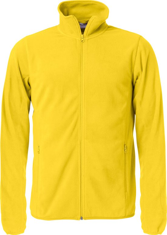 Clique Basic Micro Fleece Jacket Lemon maat XXL