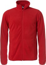 Clique Basic Micro Fleece Jacket Rood maat XL