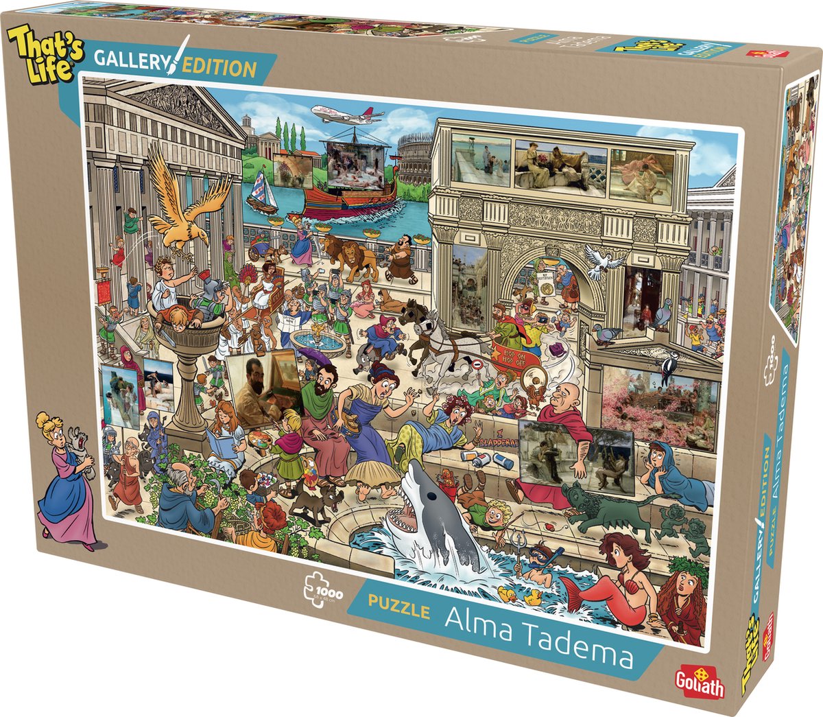 Nariolar Opbergmap voor puzzels, 1000 stukjes, 15 HD-hoesjes, ruimte voor 30 puzzels