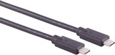 USB-C naar USB-C kabel - USB2.0 - tot 100W / zwart - 2 meter