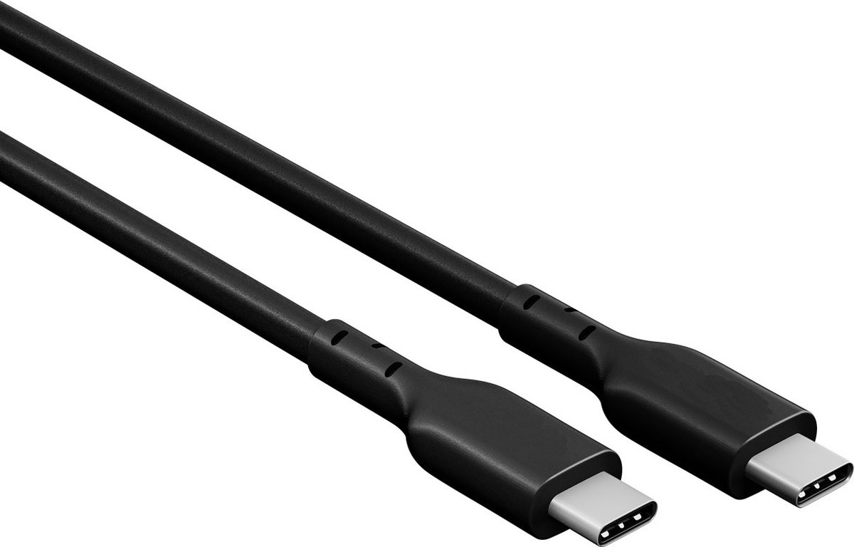 Goobay USB-C 2.0 Kabel 240W 5A 1m Zwart - Snel Laden & Data