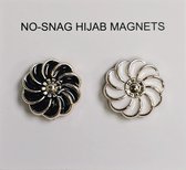 Fako Bijoux® - 2x Magnetische Broche - Hoofddoek Magneet - Sjaal - Hijab Accessoires - Abaya - 17mm - 2 Stuks - Turning Flower