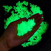 Glow In The Dark - 8.000 stuks - Water Absorberende Balletjes - Waterballetjes - Water Beads - Lichtgevend - 7/8mm - Groen