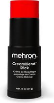 Mehron - CreamBlend Stick Schmink - Brandweerrood