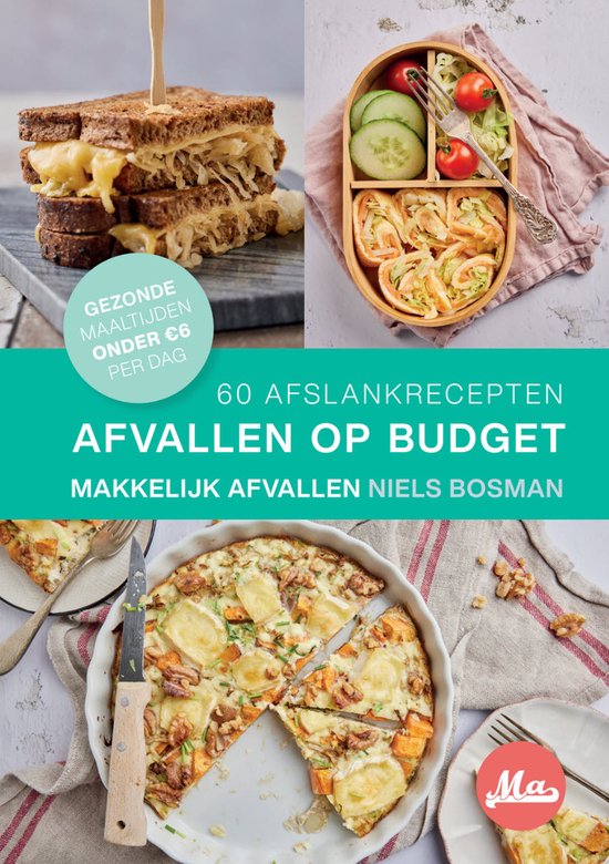 Afvallen op Budget >> Bespaar €396 per jaar met Koolhydraatarme Recepten >> Hardcover Kookboek >> Makkelijk Afvallen