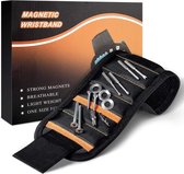 Magnetische herenarmband Heren gereedschapsriem met 15 sterke magneten voor het vasthouden van schroeven/spijkers/boren, magnetische armband cadeaus voor man/vader/doe-het-zelf ambachtslieden/elektricien/echtgenoot (zwart)