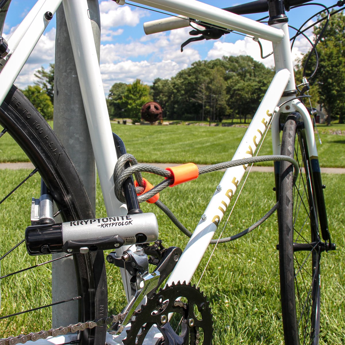 Kryptonite Moderate Beugelslot met kabel – Fiets – ART-2 Slot – Beugelslot Elektrische Fiets – 22,9 cm lang – Staal – Zwart/Zilver – foto 5