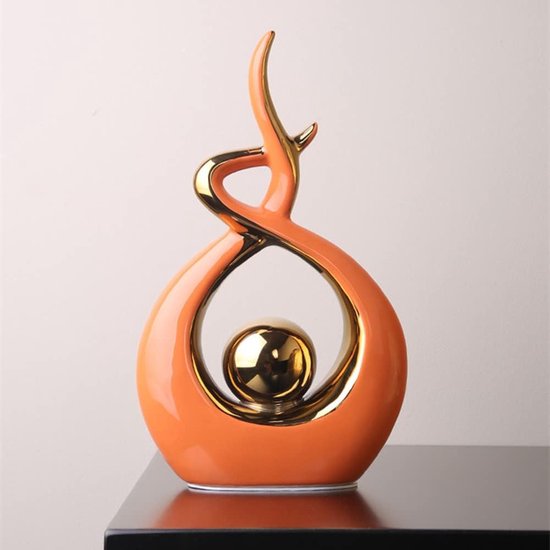 Statue En Céramique D'art Abstrait, Sculptures Créatives Et Modernes, Décorations D'intérieur Pour Salon, Salle