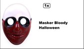 Masker Bloody Halloween - volwassenen - Horror Griezel Creepy thema feest Halloween evenement