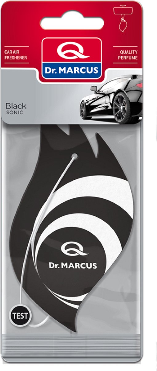 Goedkoopste Dr. Marcus Sonic Black auto geurhanger tot 49 dagen geurverspreiding - Exclusieve neutrafresh technologie - Luchtverfrisser - 15 Gram