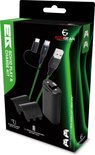 EgoGear laadkit verpakking met batterijpakket, kabel en batterijdeksels.