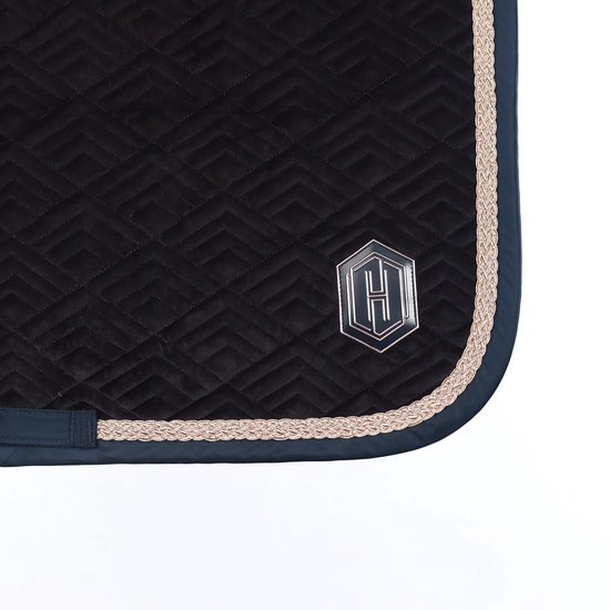 Eskadron Tapis de Selle Eskadron Heritage Velvet Emblème Bleu Foncé