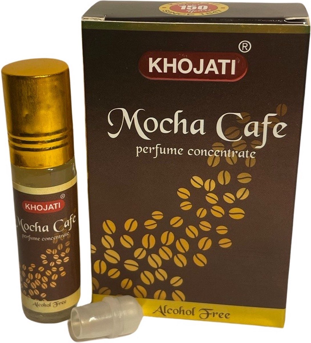 K-Veda - Mocha Cafe Perfume Concentrate - 6ml - Alcohol-Free - Indulge in the Rich Aroma of Cafe Mocha - A Sensational Fragrance for Coffee Aficionados