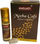 K-Veda - Mocha Cafe Perfume Concentrate - 6ml - Alcohol-Free - Indulge in the Rich Aroma of Cafe Mocha - A Sensational Fragrance for Coffee Aficionados