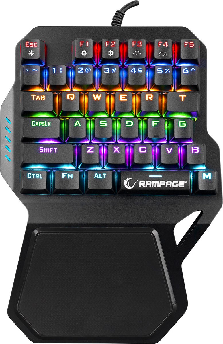 Rampage - KB-R77 - USB - Rainbow Backlight - Mechanical Mini Gaming Keyboard Met 36 Toetsen