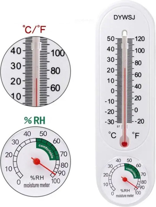 Thermomètre et hygromètre en 1 I Thermomètre intérieur/extérieur I