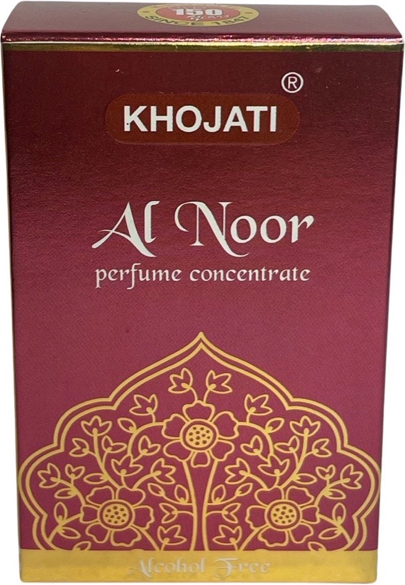 K-Veda - AL NOOR Perfume Concentrate - 6ml - Alcohol-Free - Signature Fragrance - Infused with Authentic Perfume Extracts from Around the World - Experience the Charismatic Scent of AL-NOOR that Leaves Others Spellbound