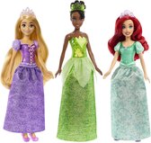 Disney Prinsessen - pakket van 3 poppen (Ariël, Tiana, Raponsje)