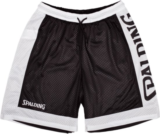 Spalding Reversible Short Heren - Zwart / Wit | Maat: XXL