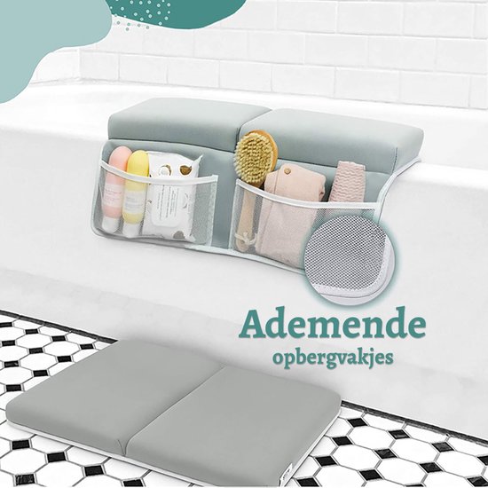 Badspeelgoed Organizer - Badspeelgoed - Badspeeltjes - Met Kniekussen en Ellebogensteun - Badspeelgoed Opbergen - Bad speelgoed - Badspeelgoed baby - Kado - Cadeau - Kerstcadeau van Vegmai — afbeelding 5