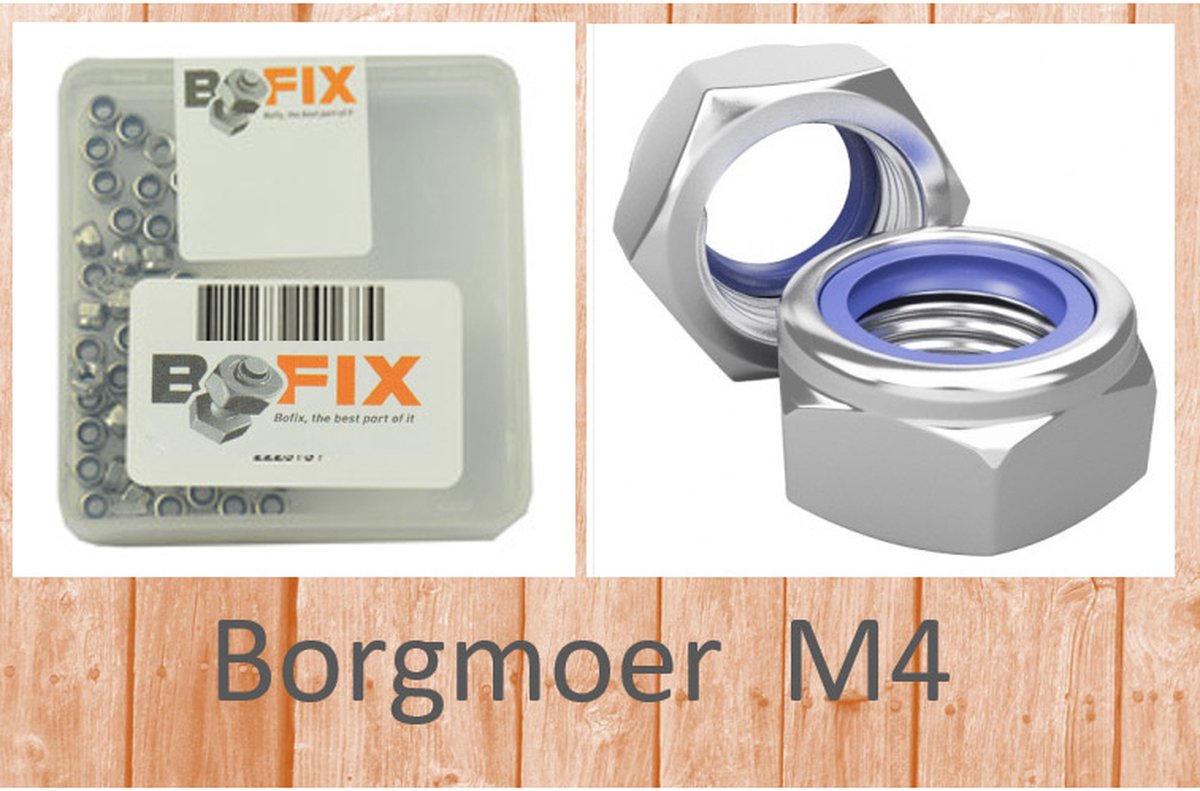 Bofix Borgmoer M4 verzinkt (50st)