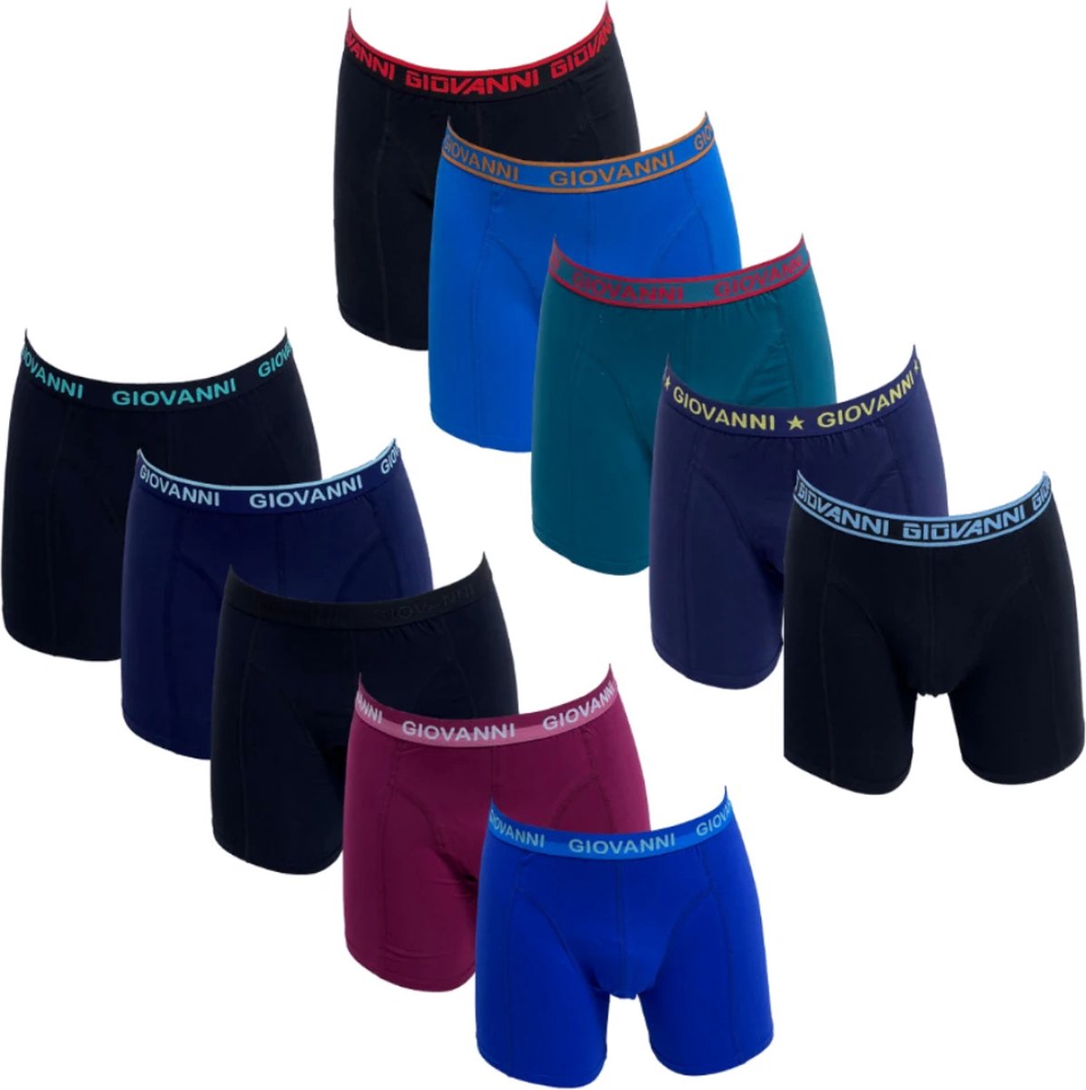 Giovanni heren boxershorts | 10-pack | MAAT L | Colours M34