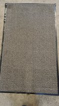 tapis d'entrée - paillasson - 90 x 150 cm - beige / gris