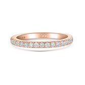 Starlet - 18k Roségouden Moissanite Eternity Ring