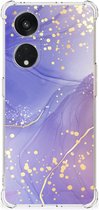 Back Cover geschikt voor OPPO A98 Watercolor Paars