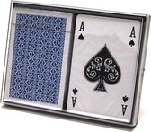 LONGFIELD 2 DECKS 100 % PLASTIC PLAYING CARDS IN PLASTIC CASE