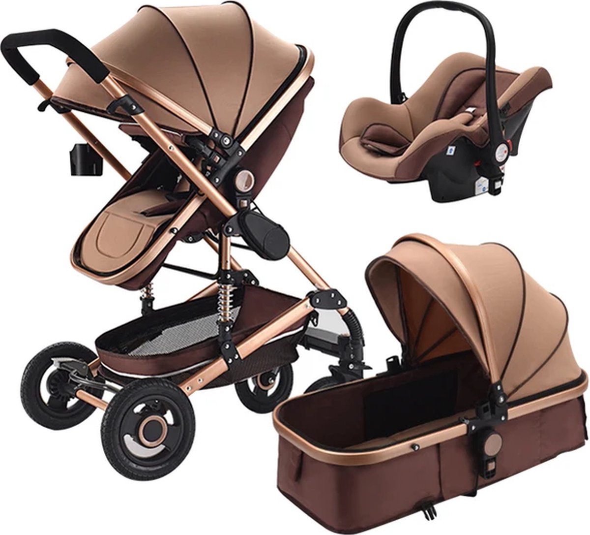 3 in 1 Kinderwagen, Buggy, Baby Care,Stroller, WandelwagensBaby - 3 - €199,00