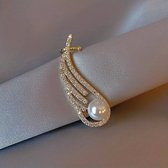 Parel oorbellen-Parel sieraden-Oorbel accessoires-Elegante oorbellen- 1 Stuk-Gouden parel oorbellen-Kerst cadeau & Sinterklaas cadeau