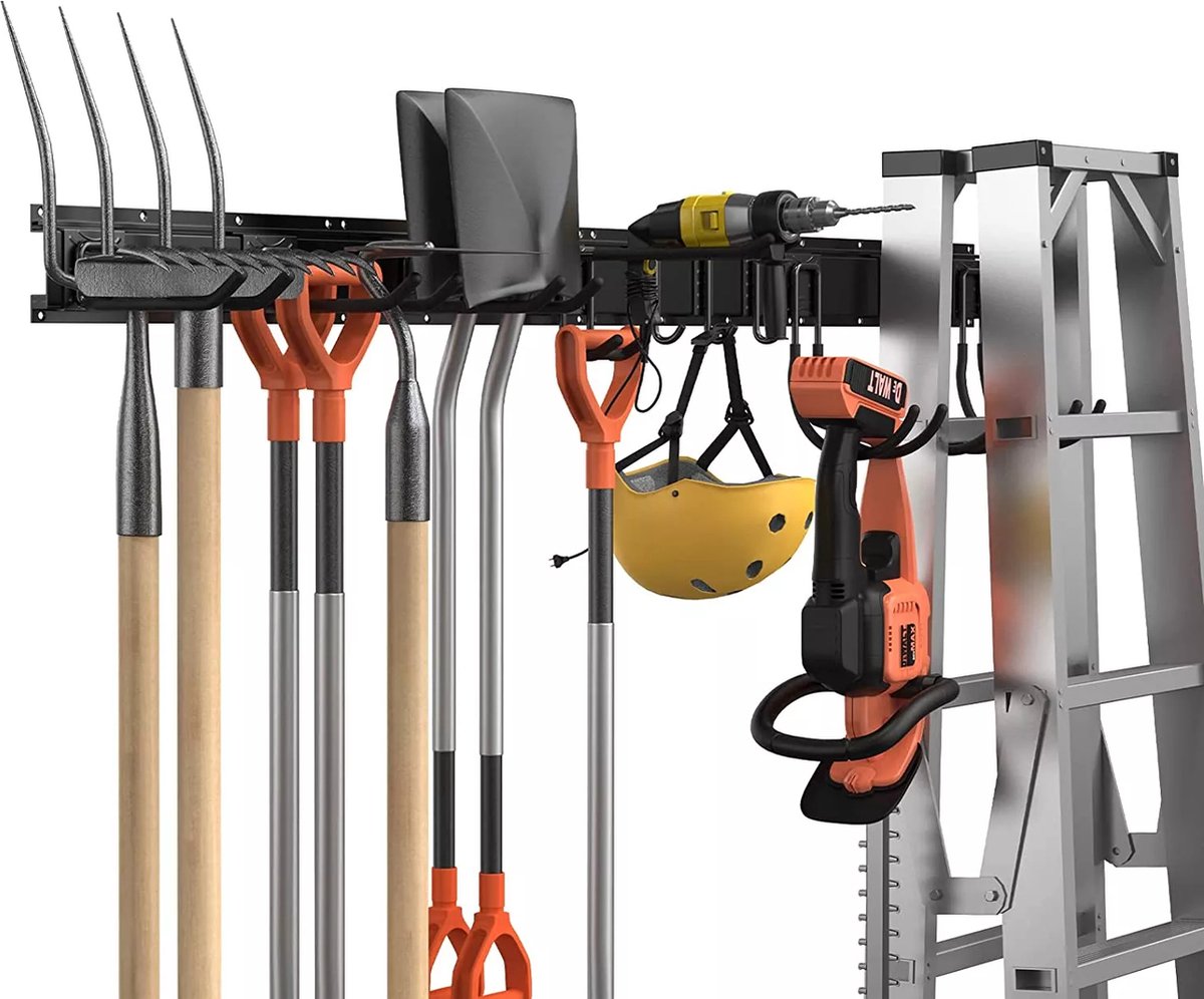 Goedkoopste SODEAL Luxe Gereedschapshouder- Tuingereedschap Ophangsysteem - Bezemhouder - Bezem Ophangsysteem