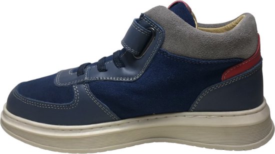 Naturino - Otzar - taille 31 - baskets hautes en cuir élastique/velcro - bleu