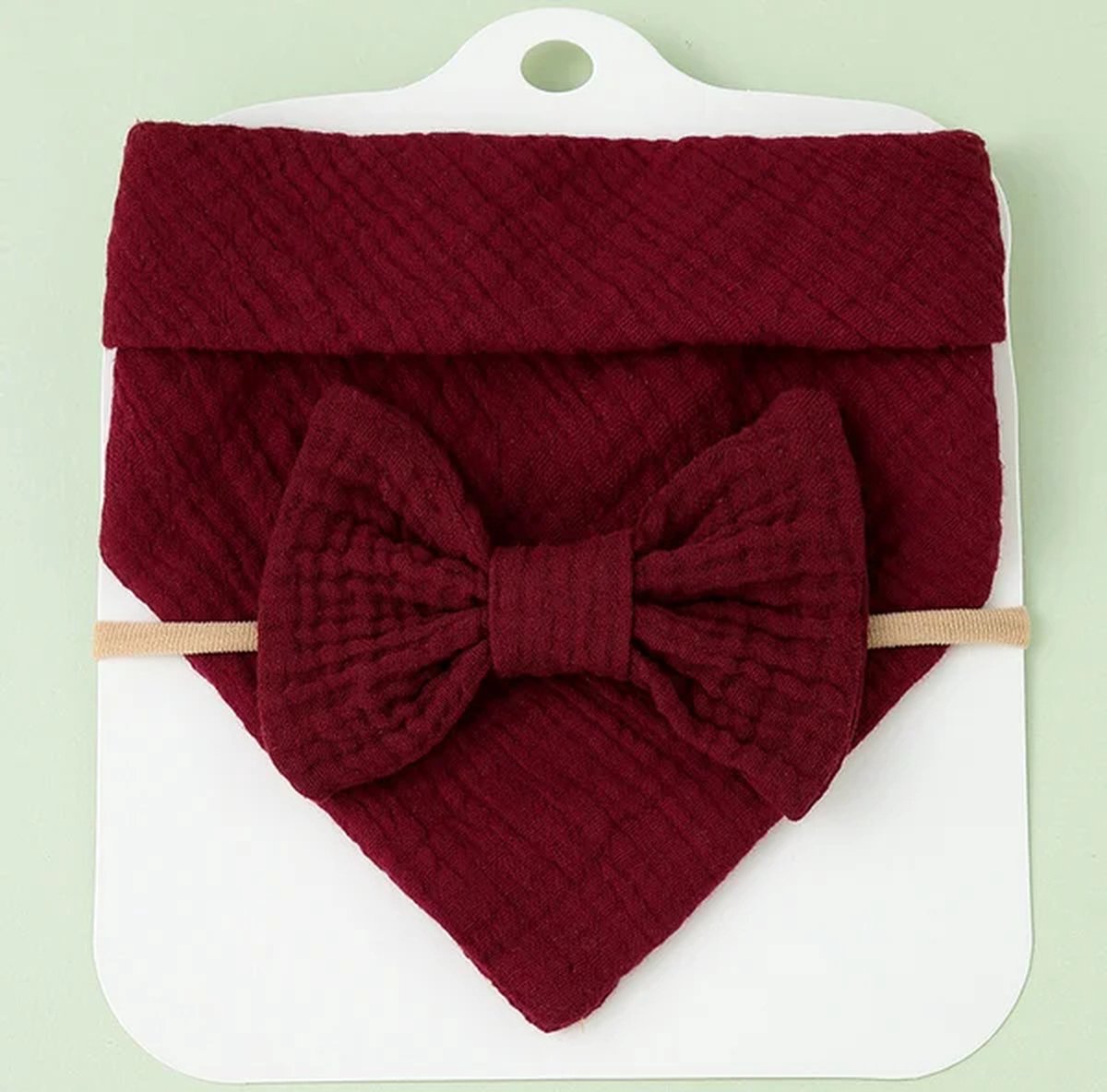 Goedkoopste zeverslab - bandana - baby - haarband - set - cadeau - origineel - kraamcadeau - feestdagen - geboorte