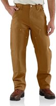 Carhartt Hose Firm Duck Double-Front Work Dungaree Brown-W29-L32
