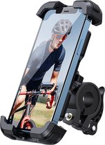 Support de téléphone de vélo, support de téléphone de moto - Pince de guidon de moto universelle rotative à 360° pour iPhone 13 12 11 Pro Max Mini, Xs Max, XR, X, 8, 7, Samsung S21, Smartphone 4,7"-6,8"