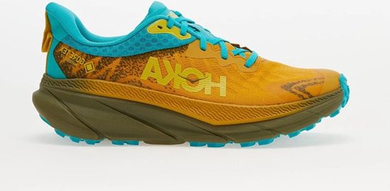 Hoka M Challenger ATR 7 GTX Hardloopschoenen - Geel/Blauw - Maat 42 - Unisex