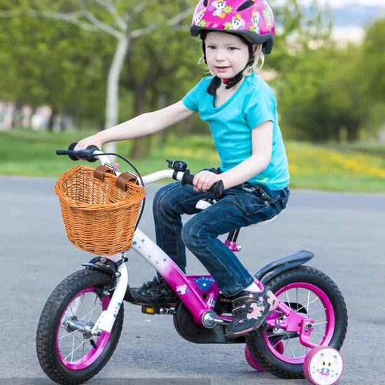 Panier De Vélo Enfant Amovible Arc-en-ciel - Avec Moulin à Vent, Sonnette Et Décorations étoiles | Accessoire Vélo Enfants
