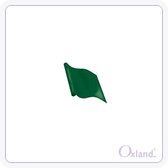 Groene vlaggen zonder print - set van 9 stuks