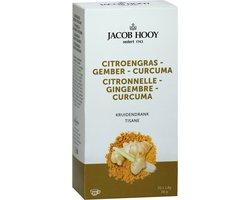 Jacob Hooy Kruidendrank Citroengras Gember Curcuma 20 stuks