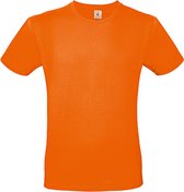 2-Pack herenshirt '150' met ronde hals B&C Collectie Oranje maat XXL