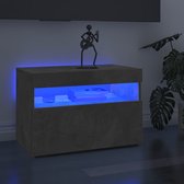 vidaXL TV-meubel Betongrijs 60x35x40 cm - RGB LED-verlichting - Kast