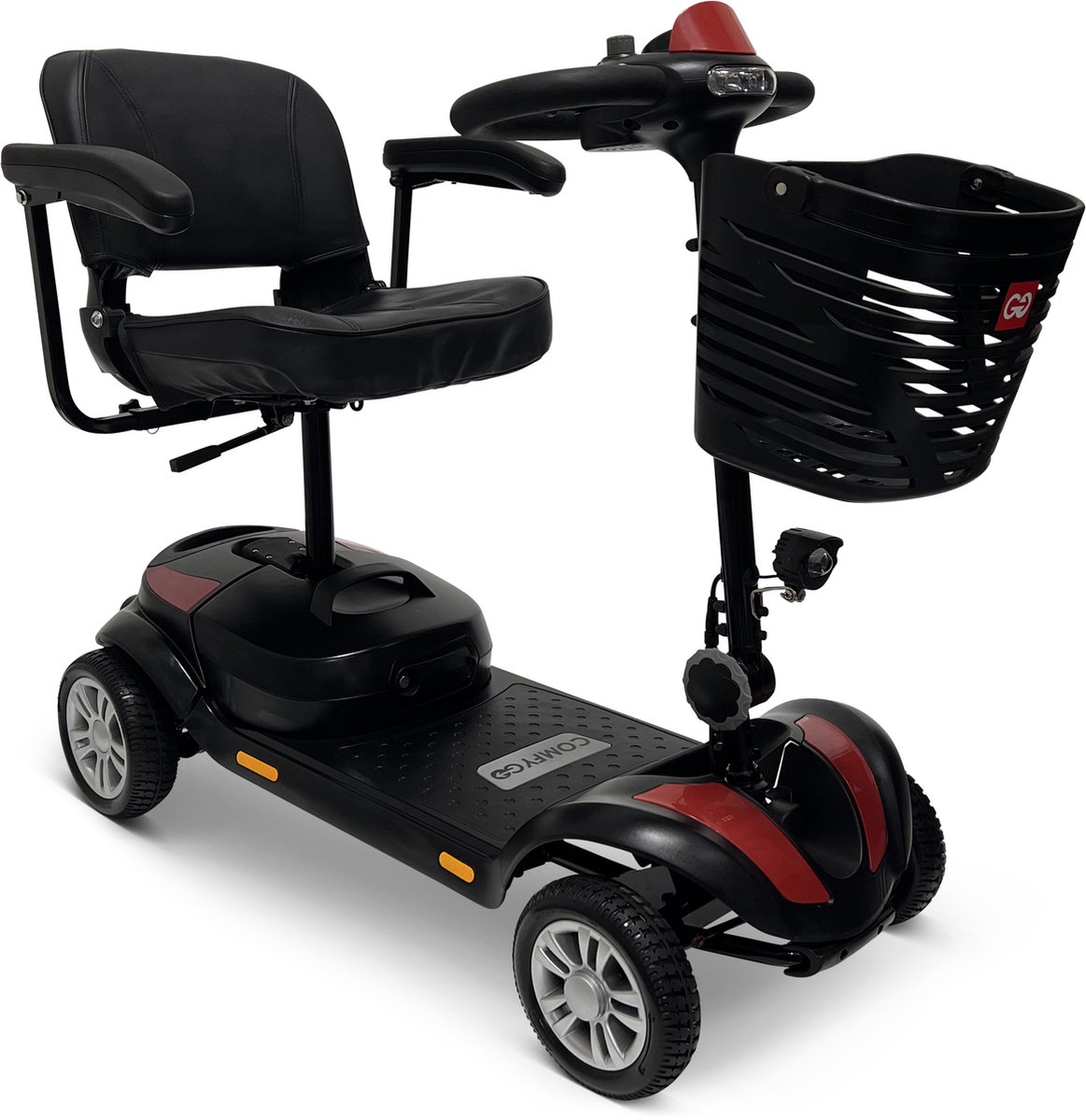 Goedkoopste ComfyGO Z-4 Elektrische scootmobiel, afneembaar tot 6 onderdelen, 30 Ah Li-on batterij, bereik tot 45 km, Standaardstoel, Luchtbanden