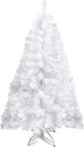 Witte kerstboom - 1,20 m - 320 takken - Kunstkerstboom van hoge kwaliteit - Volledige maat witte Canadese spar - Lichtgewicht en eenvoudig te monteren met metalen standaard.