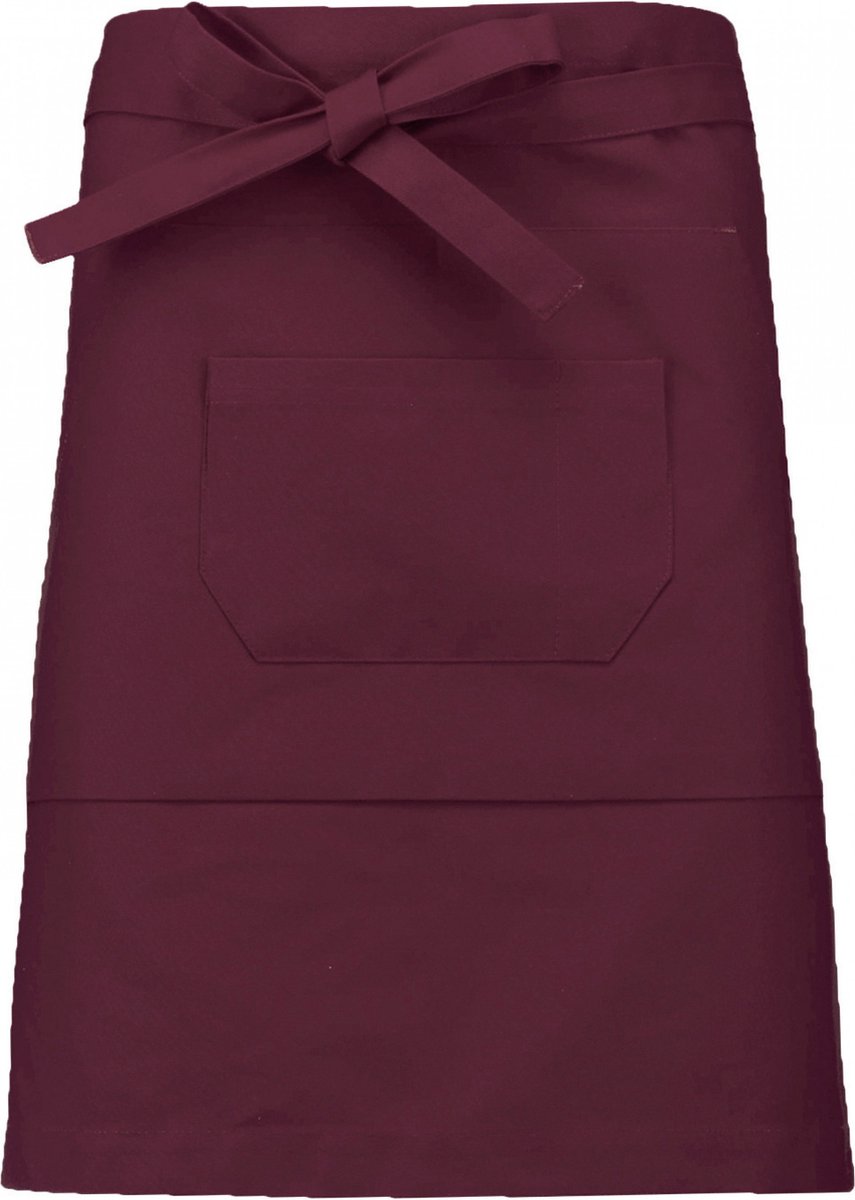 Kariban Polykatoen halflang schort K899 - Wine - One size