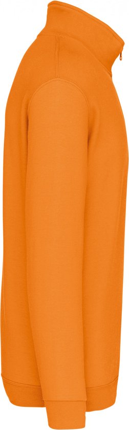 Sweatshirt Heren 3XL Kariban 1/4-ritskraag Lange mouw Orange 80% Katoen, 20% Polyester