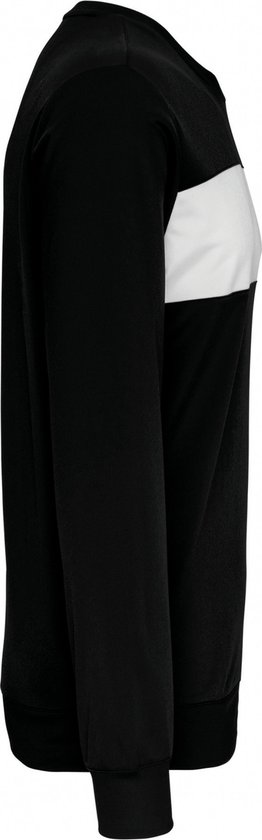 SportSweatshirt Kind 12/14 years (12/14 ans) Proact Ronde hals Black / White 100% Polyester
